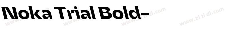 Noka Trial Bold字体转换